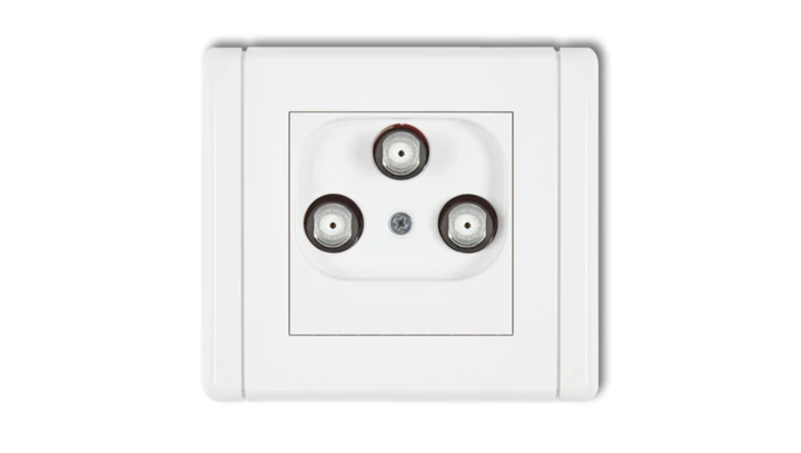 FLEXI Gniazdo multimedialne 3F DATA (UPC) biały FGMU