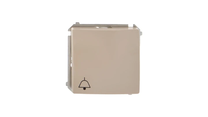 Simon Basic Przycisk /dzwonek/, szybkozłącza, beżowy BMD1.01/12