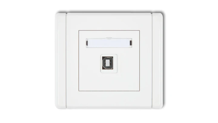 FLEXI Gniazdo pojedyncze USB-AB biały FGUSB-3