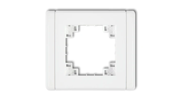 Kompletna ramka uniwersalna pojedyncza biały FR-1