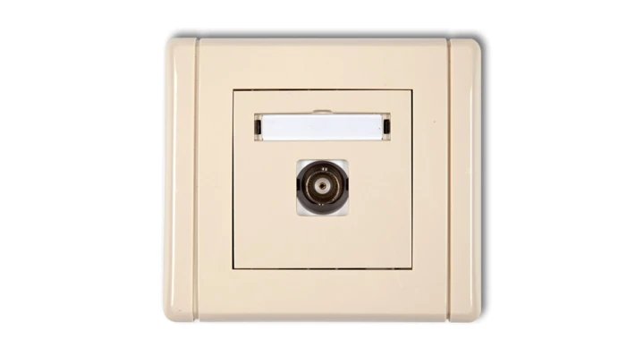 FLEXI Gniazdo pojedyncze BNC beżowy 1FGBNC-1