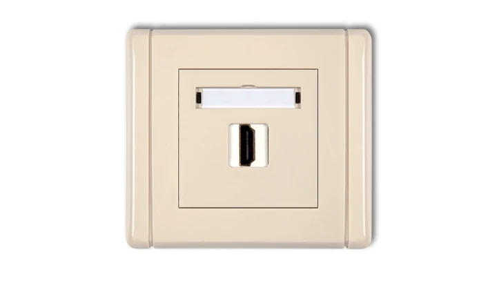 FLEXI Gniazdo pojedyncze HDMI beżowy 1FHDMI-1