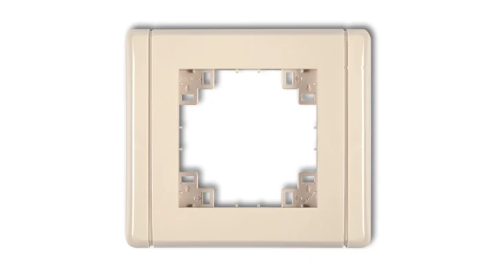 Kompletna ramka uniwersalna pojedyncza beżowy 1FR-1