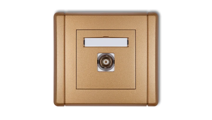 FLEXI Gniazdo pojedyncze z/u DATA z kluczem czerwony 7FGZK