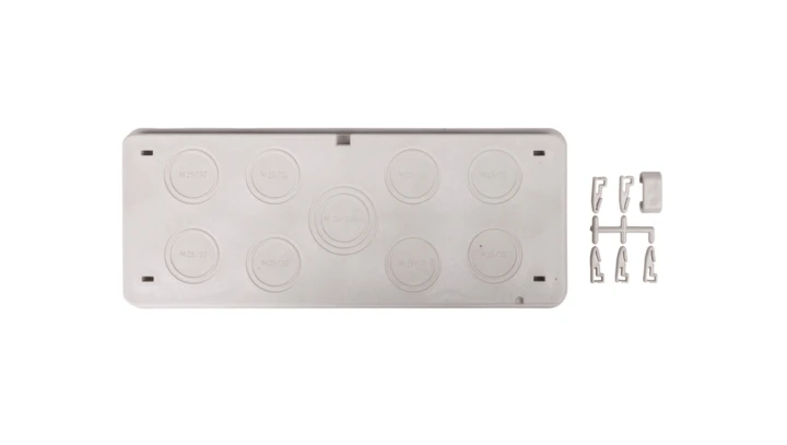 Płyta przepustowa 8xM25/32 1xM25/32/40 IP 65 do ścianek 300mm Mi FM32 HPL2000130