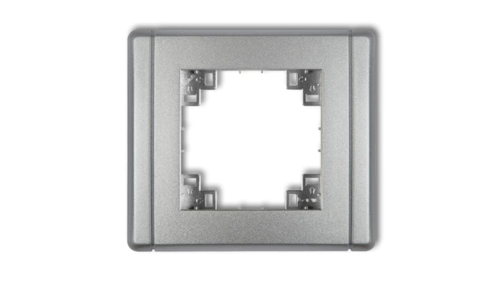 Kompletna ramka uniwersalna pojedyncza srebrny metalik 7FR-1