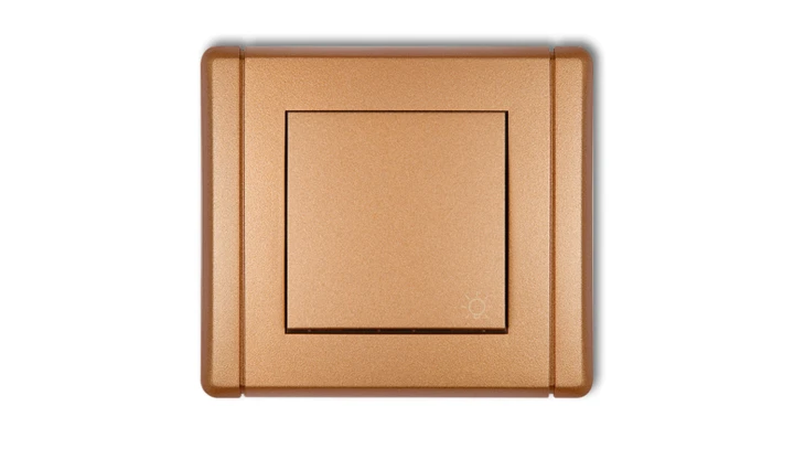 FLEXI Przycisk /światło/ złoty metalik 8FWP-5