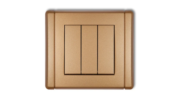 FLEXI Łącznik potrójny złoty metalik 8FWP-7