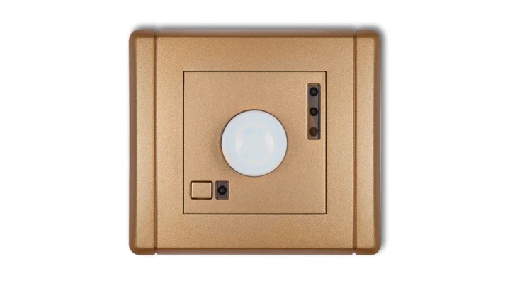 FLEXI Czujnik ruchu elektroniczny złoty metalik 8FCR-1