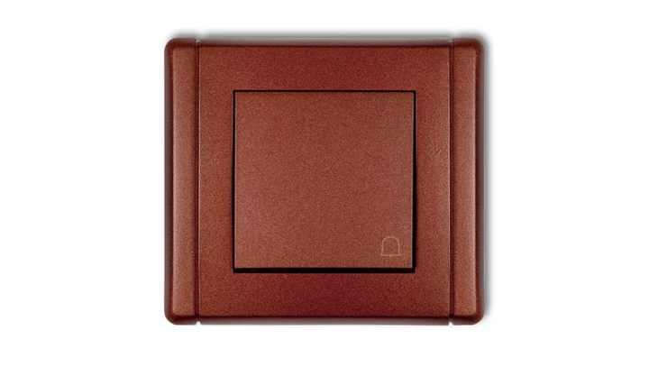 FLEXI Przycisk /dzwonek/ brązowy metalik 9FWP-4