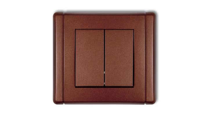 FLEXI Przycisk świecznikowy brązowy metalik 9FWP-44.1