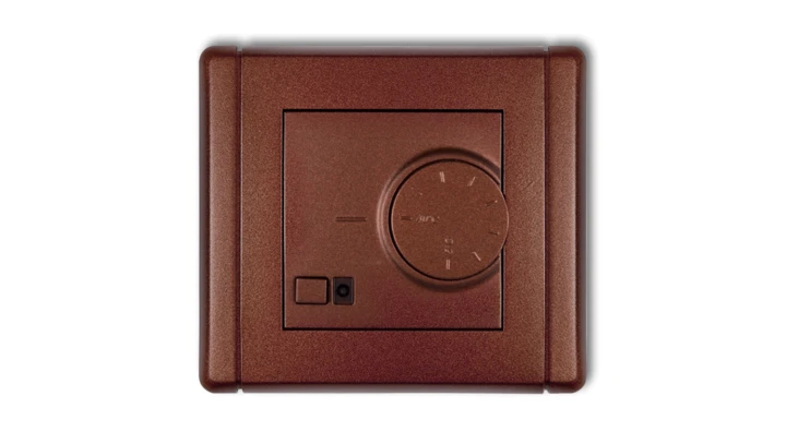 FLEXI Regulator temperatury elektroniczny z czujnikiem podpodłogowym brązowy metalik 9FRT-1