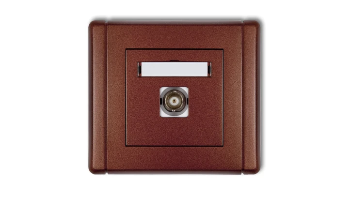 FLEXI Gniazdo pojedyncze BNC brązowy metalik 9FGBNC-1