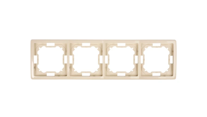 Simon Basic Standard Ramka poczwórna uniwersalna beżowa BMR4/12