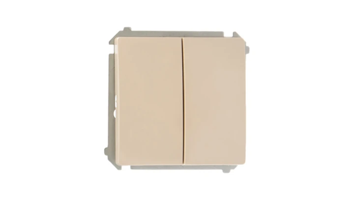 Simon Basic Łącznik świecznikowy z podświetleniem, szybkozłącza, beżowy BMW5L.01/12