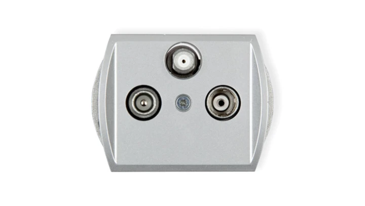 TREND Gniazdo antenowe RTV-SAT końcowe (2 wejścia antenowe) srebrny 5GST