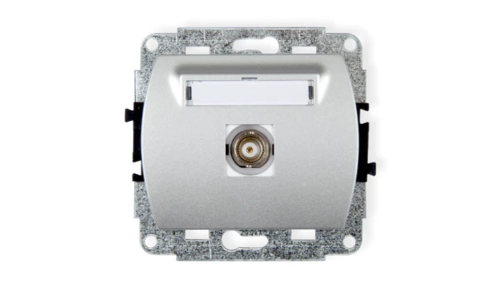TREND Gniazdo pojedyncze BNC srebrny 5GBNC-1
