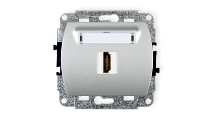 TREND Gniazdo pojedyncze HDMI srebrny 5HDMI-1