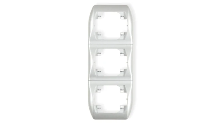 TREND Ramka pionowa potrójna srebrny 5RV-3