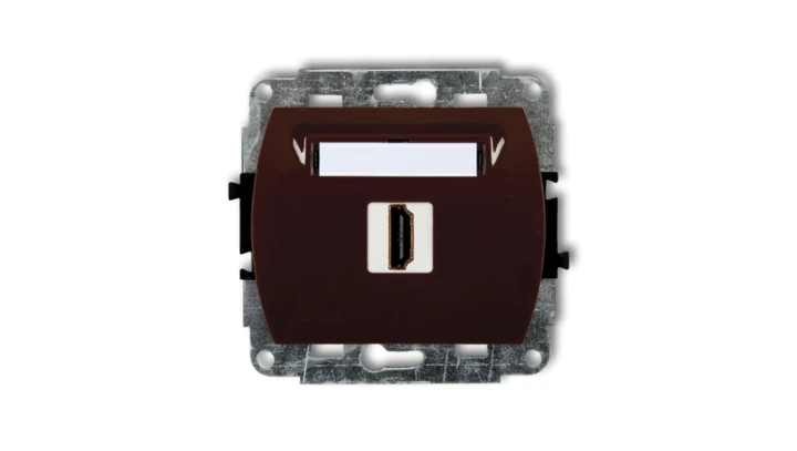 TREND Gniazdo pojedyncze HDMI brązowy 4HDMI-1