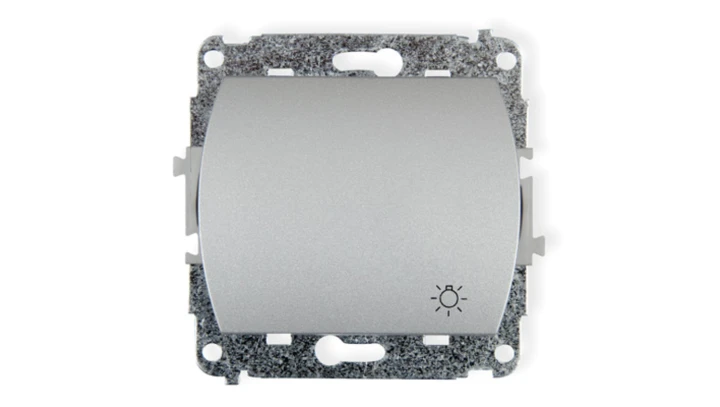 TREND Przycisk /światło/ srebrny 5WP-5