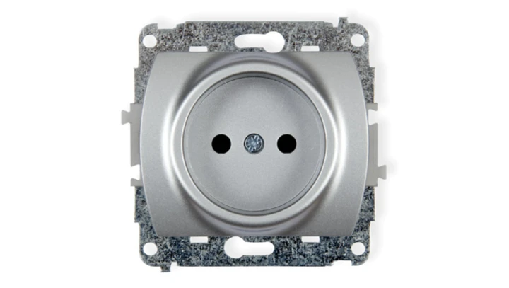 TREND Gniazdo pojedyncze b/u srebrny 5GP-1p