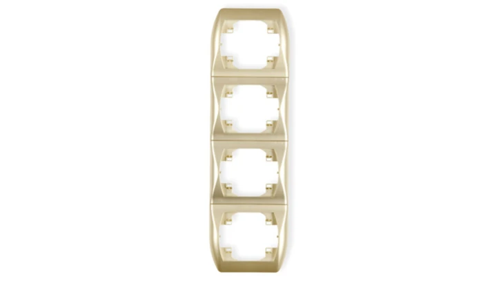 TREND Ramka pionowa poczwórna złoty 6RV-4