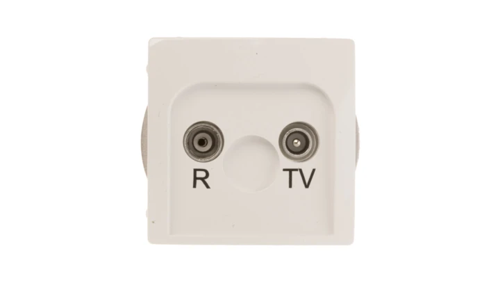 Simon Basic Gniazdo antenowe RD/TV przelotowe białe BMZAP10/1.01/11