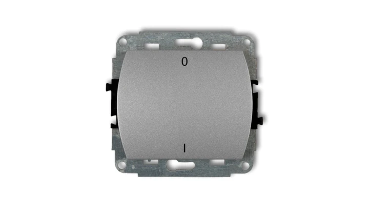 TREND Łącznik dwubiegunowy srebrny metalik 7WP-9