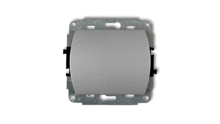 TREND Przycisk jednobiegunowy srebrny metalik 7WP-4.1