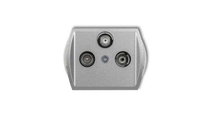 TREND Gniazdo antenowe RTV-SAT końcowe multimedialne (Internet) srebrny metalik 7GM