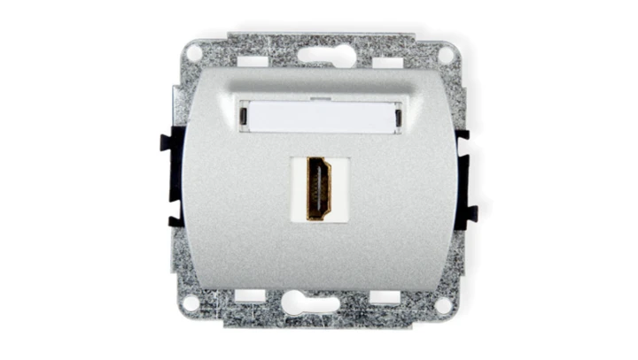 TREND Gniazdo pojedyncze HDMI srebrny metalik 7HDMI-1