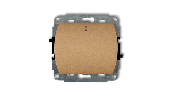 TREND Łącznik dwubiegunowy złoty metalik 8WP-9