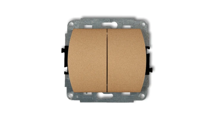 TREND Przycisk świecznikowy złoty metalik 8WP-44.1