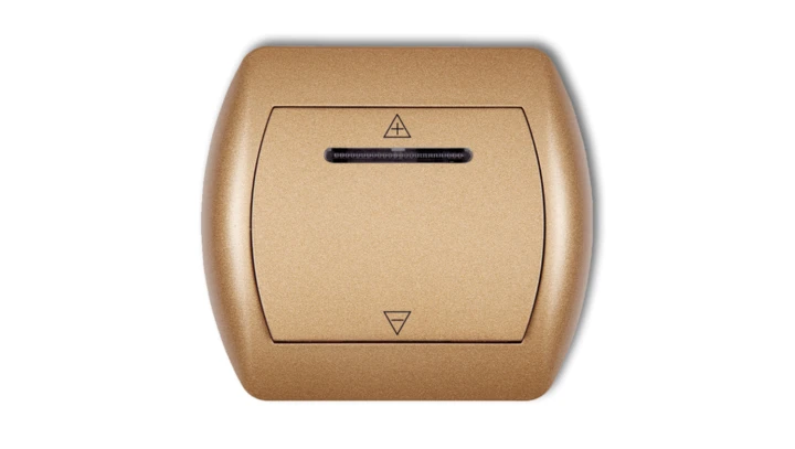 TREND Ściemniacz sterowany dotykiem i dowolnym pilotem złoty metalik 8RO-1