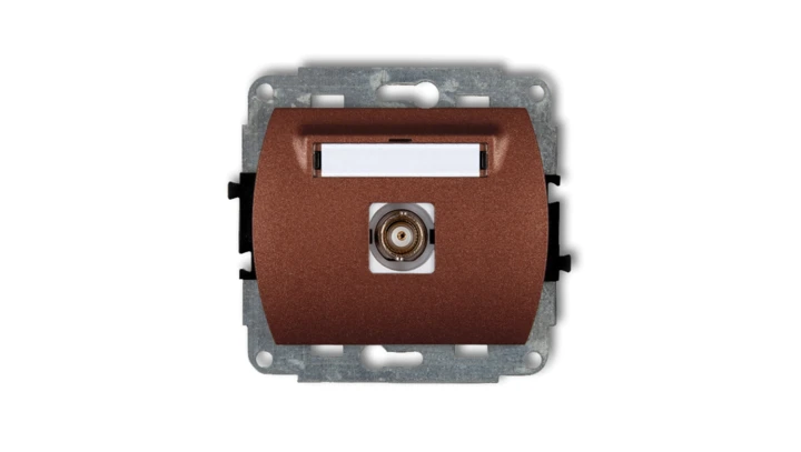 TREND Gniazdo pojedyncze BNC brĄzowy metalik 9GBNC-1