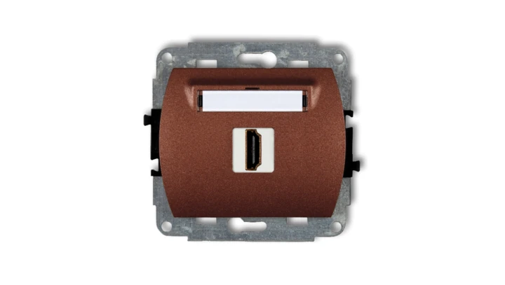 TREND Gniazdo pojedyncze HDMI brĄzowy metalik 9HDMI-1