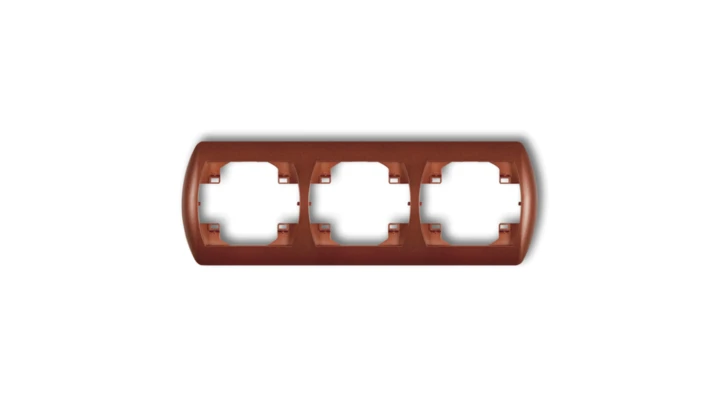 TREND Ramka pozioma potrójna brĄzowy metalik 9RH-3