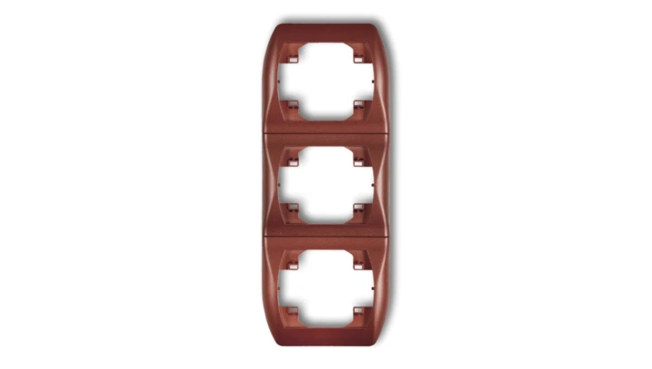 TREND Ramka pionowa potrójna brĄzowy metalik 9RV-3