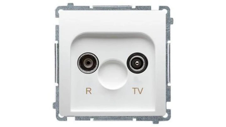 Simon Basic Gniazdo antenowe RD/TV końcowe białe BMZAK10/1.01/11