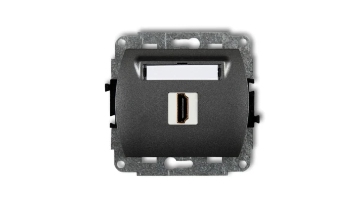 TREND Gniazdo pojedyncze HDMI grafitowy 11HDMI-1