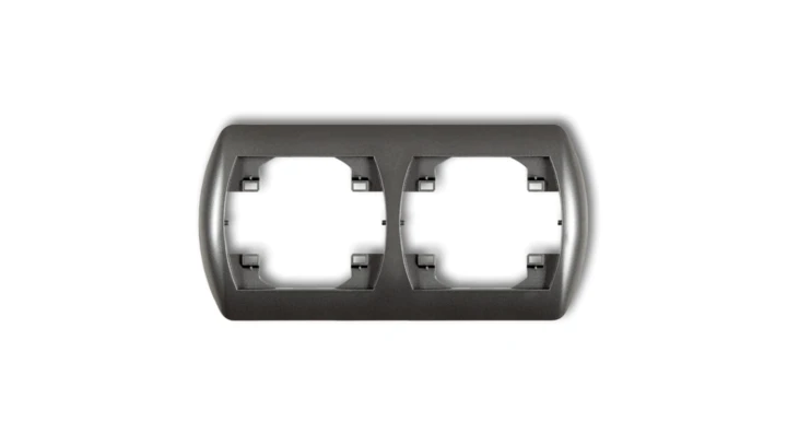 TREND Ramka pozioma podwójna grafitowy 11RH-2