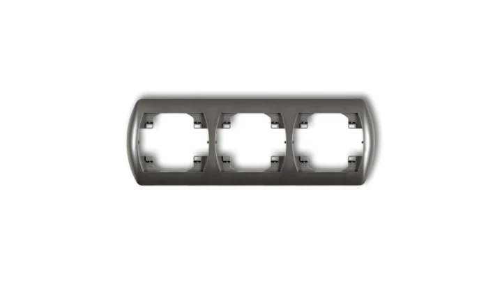 TREND Ramka pozioma potrójna grafitowy 11RH-3