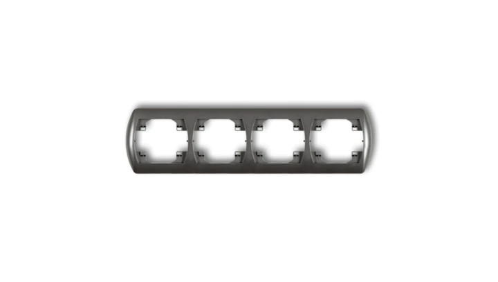 TREND Ramka pozioma poczwórna grafitowy 11RH-4