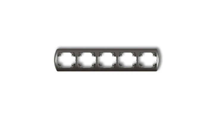 TREND Ramka pozioma pięciokrotna grafitowy 11RH-5