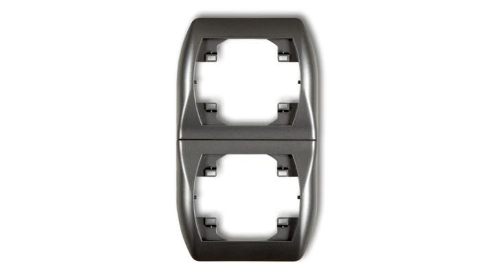 TREND Ramka pionowa podwójna grafitowy 11RV-2