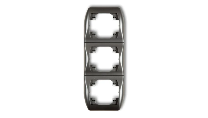 TREND Ramka pionowa potrójna grafitowy 11RV-3