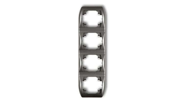 TREND Ramka pionowa poczwórna grafitowy 11RV-4