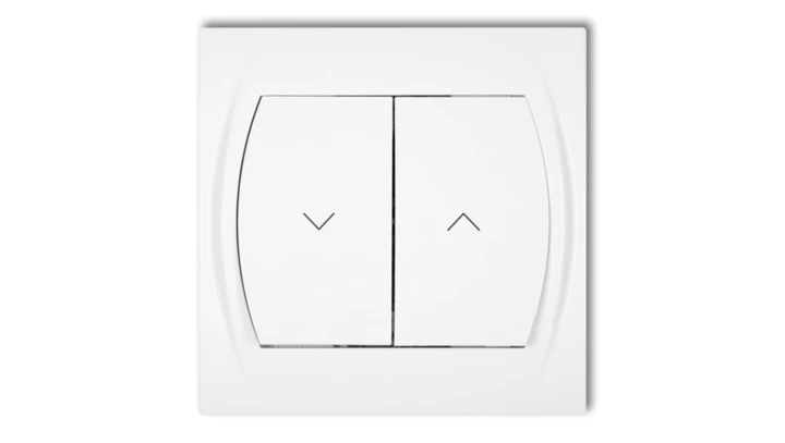 LOGO Łącznik żaluzjowy biały LWP-8