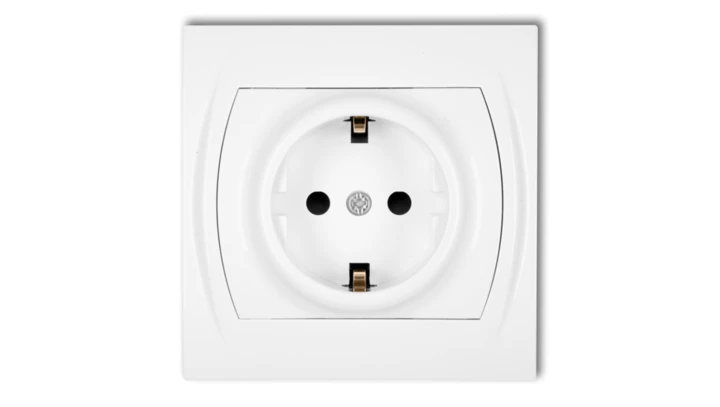 LOGO Gniazdo pojedyncze z/u SCHUKO biały LGP-1sp